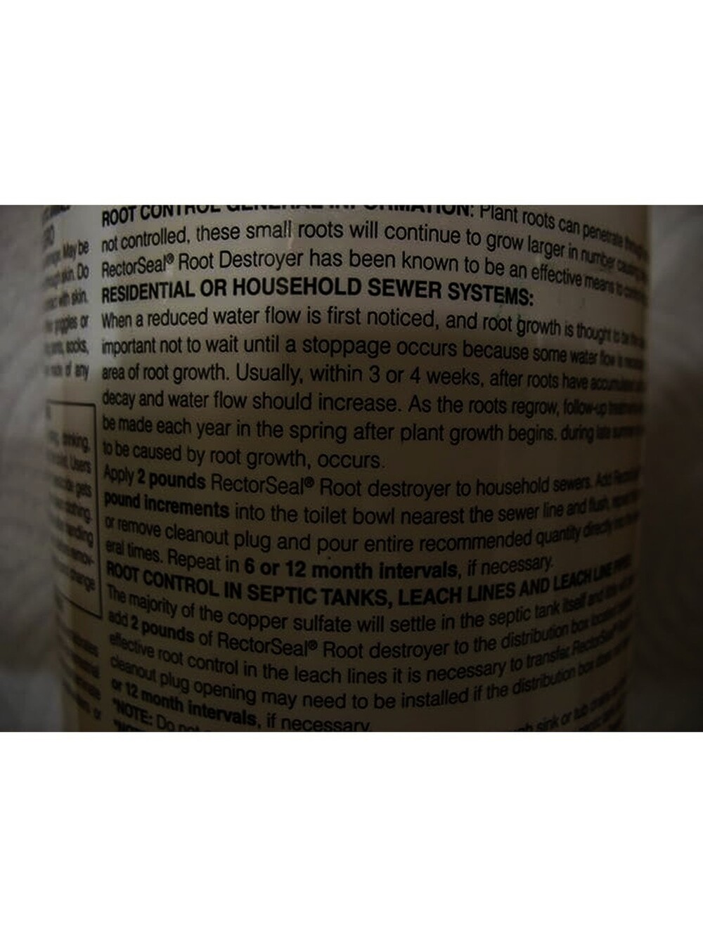 Rectorseal 81394 2-Pound Bottle Root Destroyer